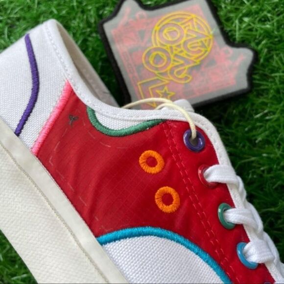 Converse Multicolor Sneakers - Red, Blue, Yellow, White - Picture 5 of 10